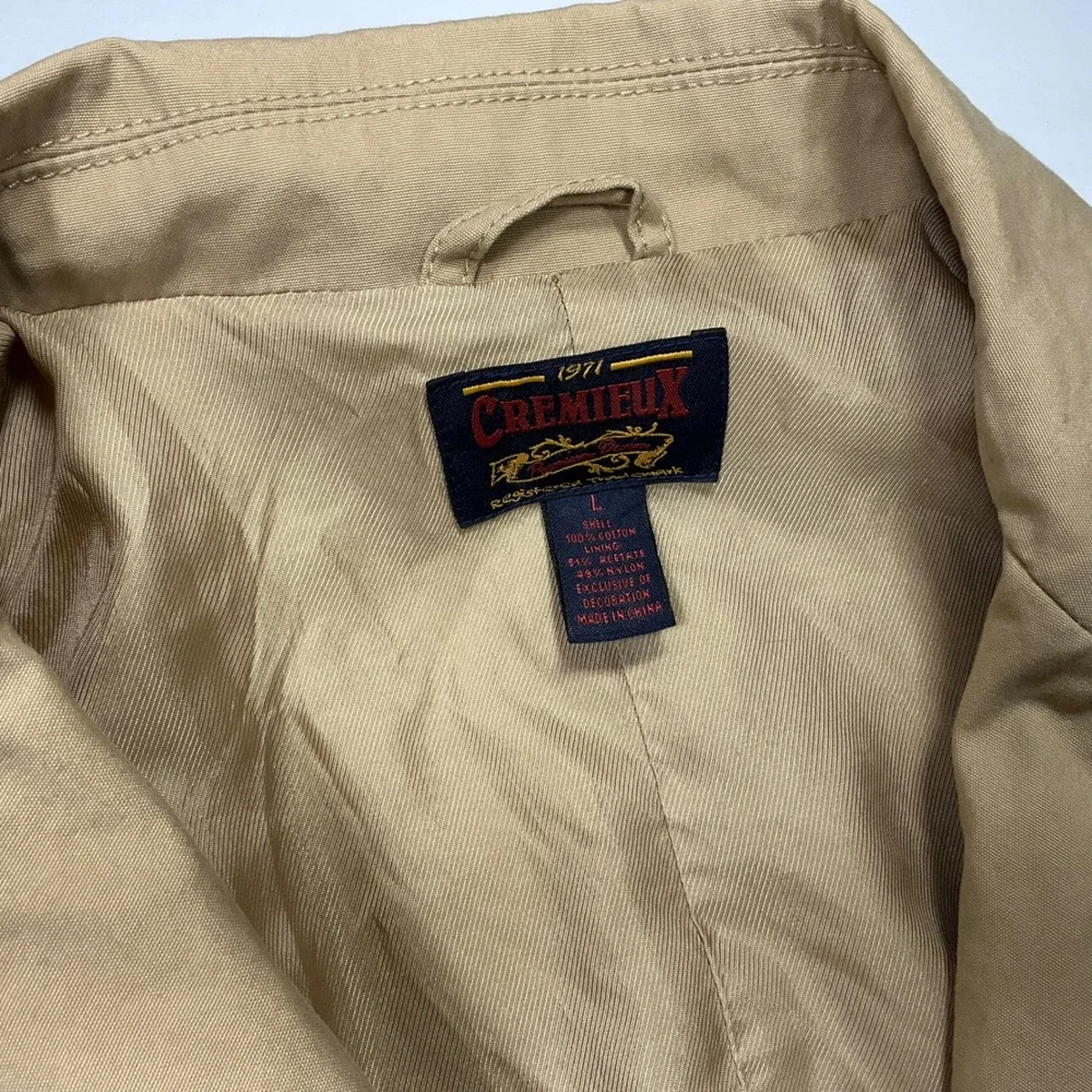 Cremieux Men's Beige Cotton Blazer Jacket with Elbow Patches‎ - Versatile Style
